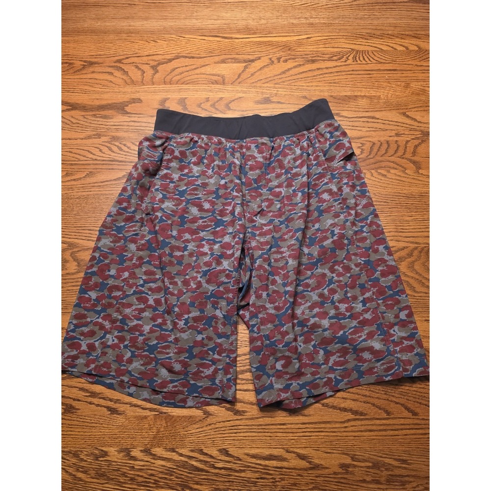 Lululemon The Assert Shorts Mens Medium Urban Leopard 11'' Athletic Drawstring